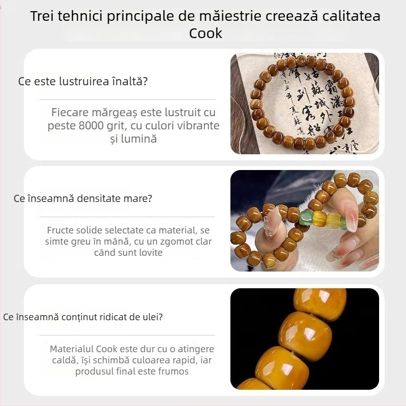 Brățară buddhistă cu mărgele Bodhi seed, șir unic, stil modern minimalist, brand Master Chen, Bodhi seed mărgele, iarna 2022