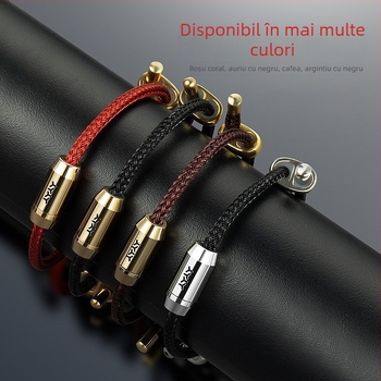 Brățară metal Dragon Year, formă U, placare electrolitică, siglă imprimată, Tian Yi Sheng