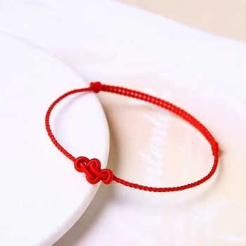 DIY brățară împletită cu nod Ruyi, din sfoară, stil etnic, primăvara 2025