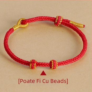 Brățară croșetată manual din șnur, stil etnic, unisex, primăvara 2024