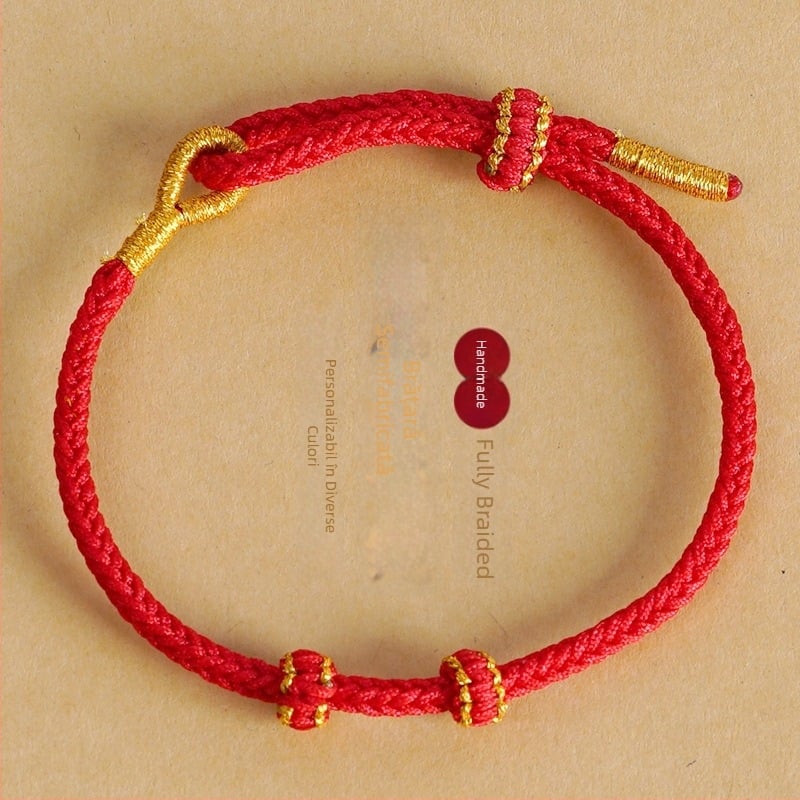 Brățară croșetată manual din șnur, stil etnic, unisex, primăvara 2024