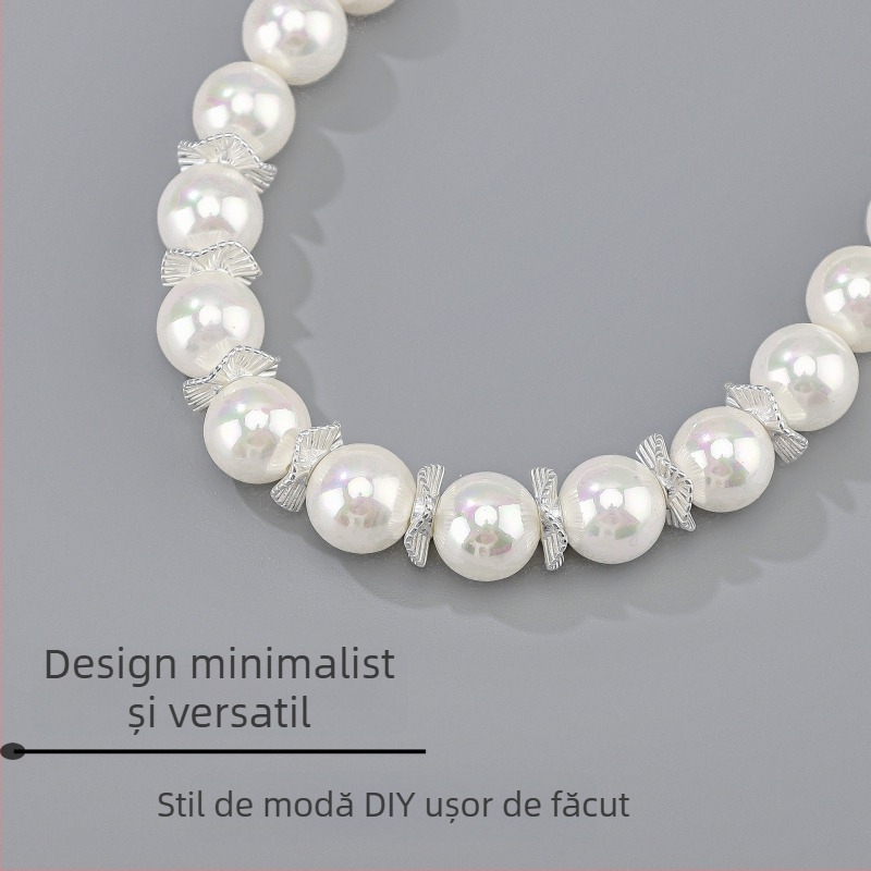 Accesorii DIY pentru bijuterii – Mărgele spacer cu dungi în valuri, argintiu 925, electroplacare