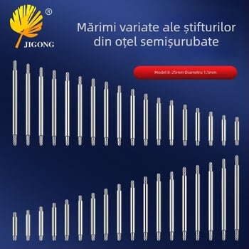 Record Work Kit de unelte pentru reparat ceasuri – ax de conectare a brățării, pini pentru urechi și pini lug, metal, set de 144 sau 108 piese