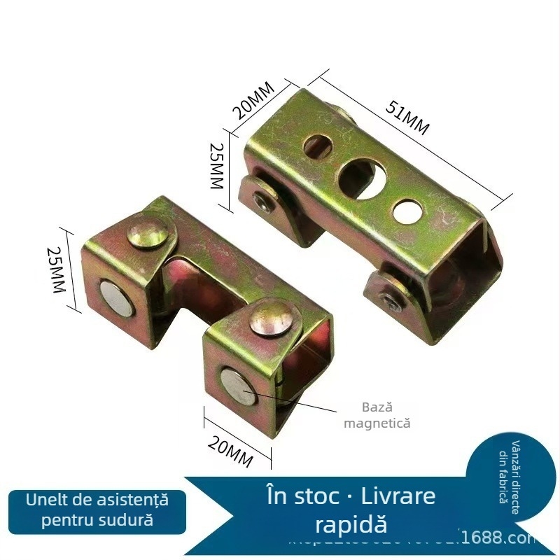 Dispozitiv de poziționare magnetic pentru sudură, în formă de V, reglabil, set de unelte din metal, 1 kit pentru uz casnic