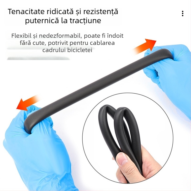 Tub din burete pentru cabluri de frână și deraior, rutare internă și amortizare zgomot