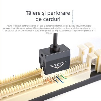 Unealtă de tăiere a cablurilor pentru cadrul de distribuție — antiuzură, carcasă din aluminiu, vârf de tăiere din oțel A3, arc Mn65, greutate 0,55 kg, Brand: GY