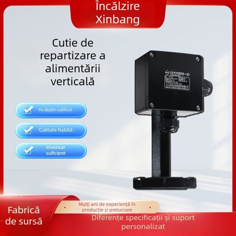 Cutie verticală de conexiuni pentru alimentare, carcasă din aluminiu turnat, IP68, rezistentă la temperaturi înalte, etanșă și izolație ignifugă