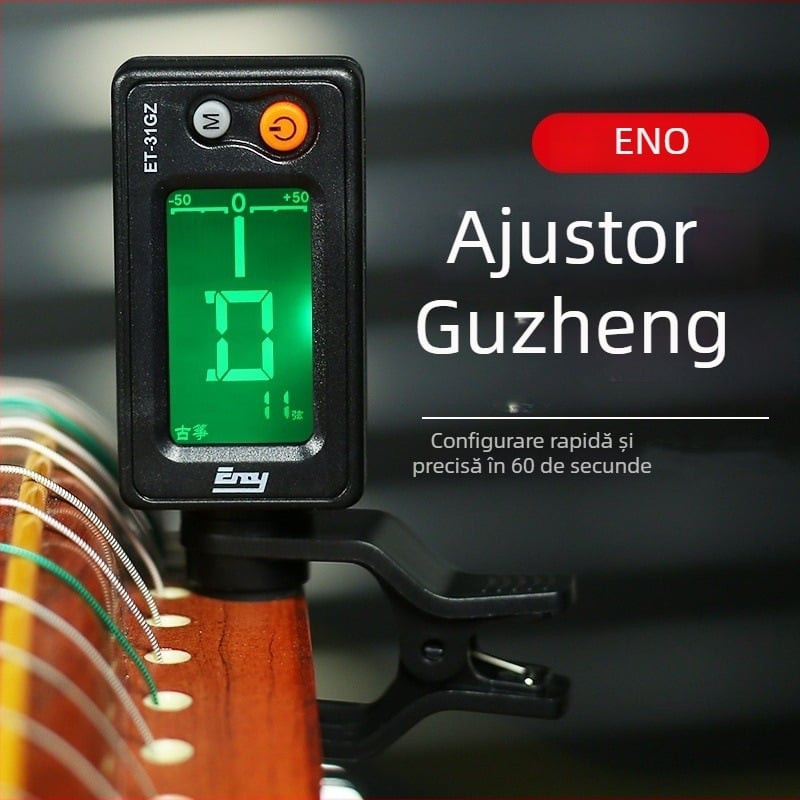 Tuner pentru Guzheng – Model ET18GZ, Brand Eno, Material plastic, Potrivit pentru instrument muzical