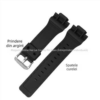 Curea de ceas din rășină pentru MCW-200H AE-1400 cu margine proeminentă, lansare iarnă 2023, stil versatil casual, urban