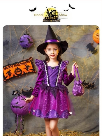 Rochie de costum pentru copii de Halloween – inspirată de prințesa Albă ca Zăpada, din bumbac, 90–95% bumbac, pentru cosplay/roluri, potrivită pentru copii sub 17 ani