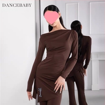 Top de Dans Latin pentru Femei | Țesătură TR, 30-50% Alte Materiale | Stil Chinezesc, Retro Literar