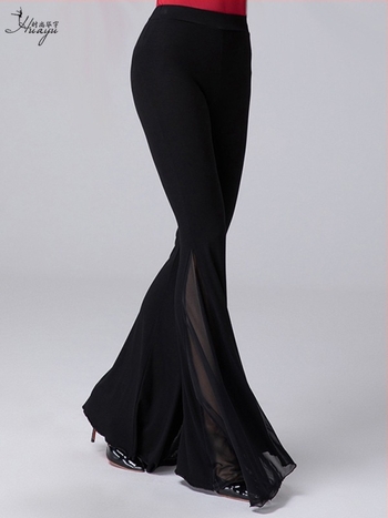 Pantaloni de dans pentru femei, din modal, croială bell-bottom, pentru dans Latin, vară 2025