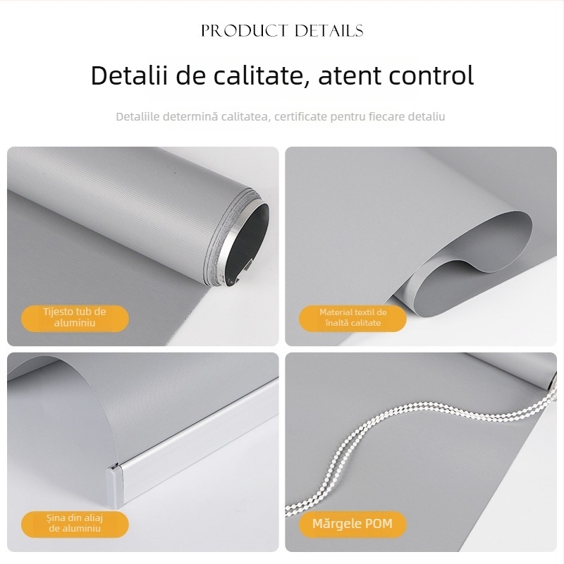 Rulou blackout poliester pentru birou, proiect hotel; personalizabil; stil modern minimalist; potrivit pentru living, dormitor