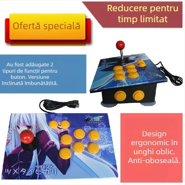 Joystick arcade USB SMT01 pentru PC – Brand Cool, controler USB fără întârziere