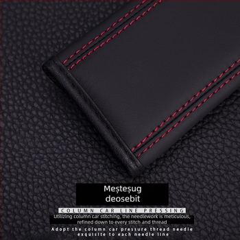 Pernă pentru centura de siguranță auto, pereche, din piele Nappa, cu logo imprimat, Van Gogh, compatibilă cu Mercedes-Benz, Audi și BMW