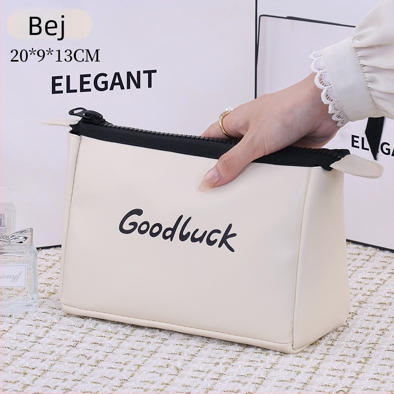 Geantă de cosmetic Ai yijiu (Material PU; Model: Litere; Căptușeală din poliester; Rezistentă la apă)