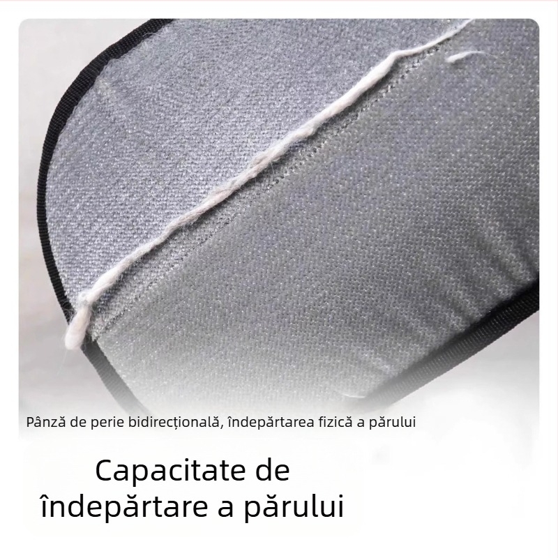Mănușă electrostatică pentru îndepărtarea părului de animale, perie cu două fețe