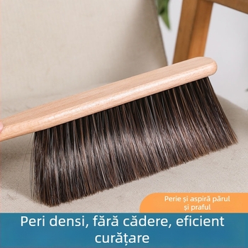 Perie pentru pat cu peri PET, anti-static, mâner lung, îndepărtarea prafului