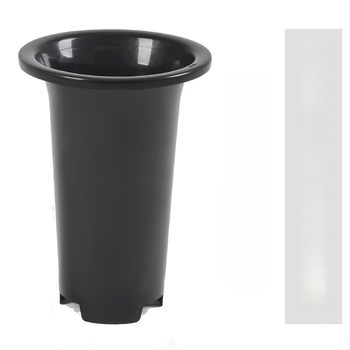 Ghiveci pentru orchidă fără găuri laterale, din plastic, înălțit și îngroșat, respirabil, turnat prin injecție