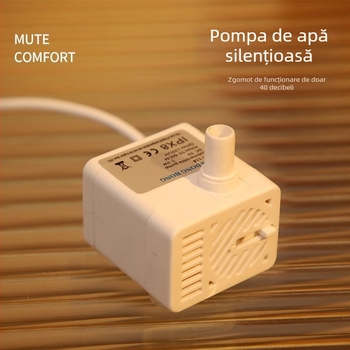 Pompa submersibilă USB 5V DC pentru dozatorul de apă al pisicii, circulație automată, material ABS