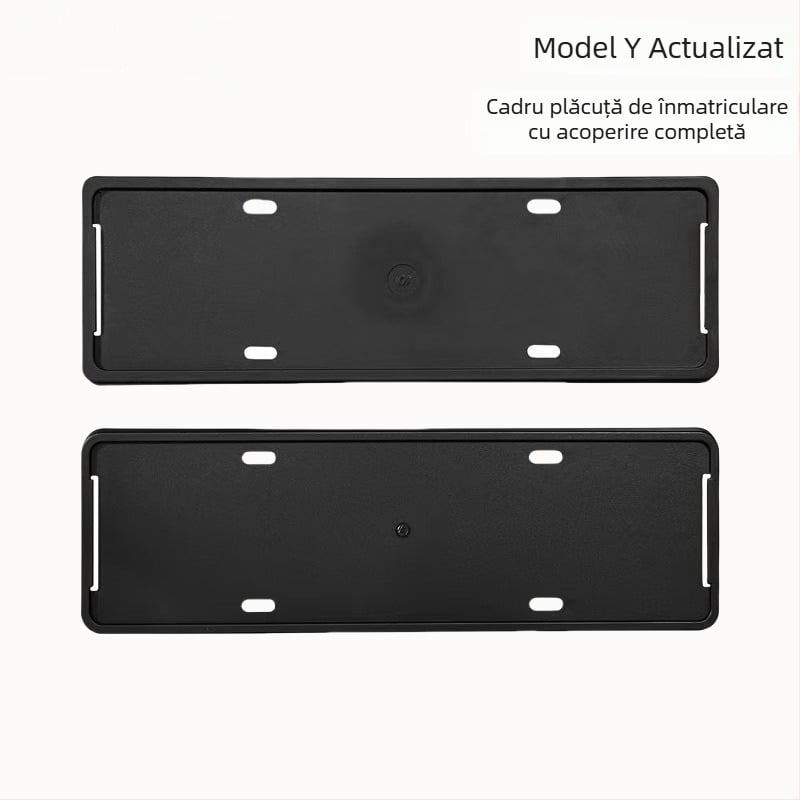 Ramă pentru plăcuța de înmatriculare Tesla Model Y/Model 3 (versiune reînnoită) – Plastic