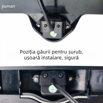Ramă pentru plăcuța de înmatriculare, vizualizare frontală 360°, universală, fără găuri, suport pentru cameră cu unghi larg