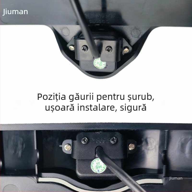 Ramă pentru plăcuța de înmatriculare, vizualizare frontală 360°, universală, fără găuri, suport pentru cameră cu unghi larg