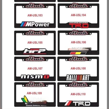 Ramă plăcuță SUA, logo standard US, plastic, finisaj cromat ABS