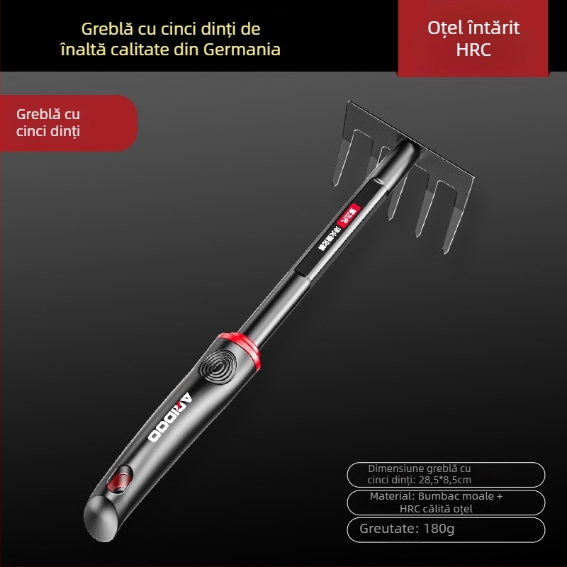 Airuidun Lopată de grădină — set de trei piese pentru plantarea florilor, sădirea legumelor, afânarea solului și îndepărtarea buruienilor