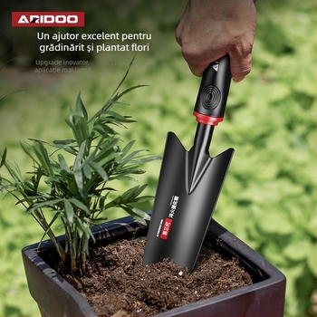 Airuidun Set de trei unelte de grădinărit pentru plantarea florilor și legumelor, săpare și afânarea solului