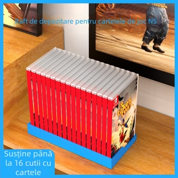 Ajitomo 305 husă de stocare pentru cartele Nintendo Switch, ABS, compatibilă cu cartele NS/OLED