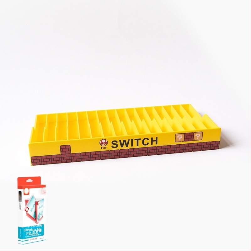 Ajitomo 305 husă de stocare pentru cartele Nintendo Switch, ABS, compatibilă cu cartele NS/OLED