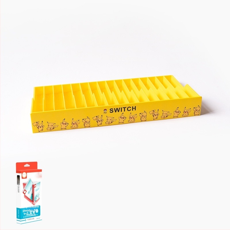 Ajitomo 305 husă de stocare pentru cartele Nintendo Switch, ABS, compatibilă cu cartele NS/OLED