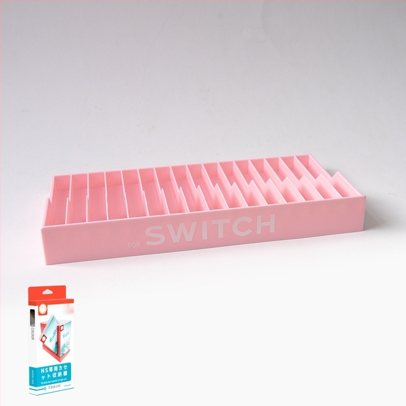 Ajitomo 305 husă de stocare pentru cartele Nintendo Switch, ABS, compatibilă cu cartele NS/OLED