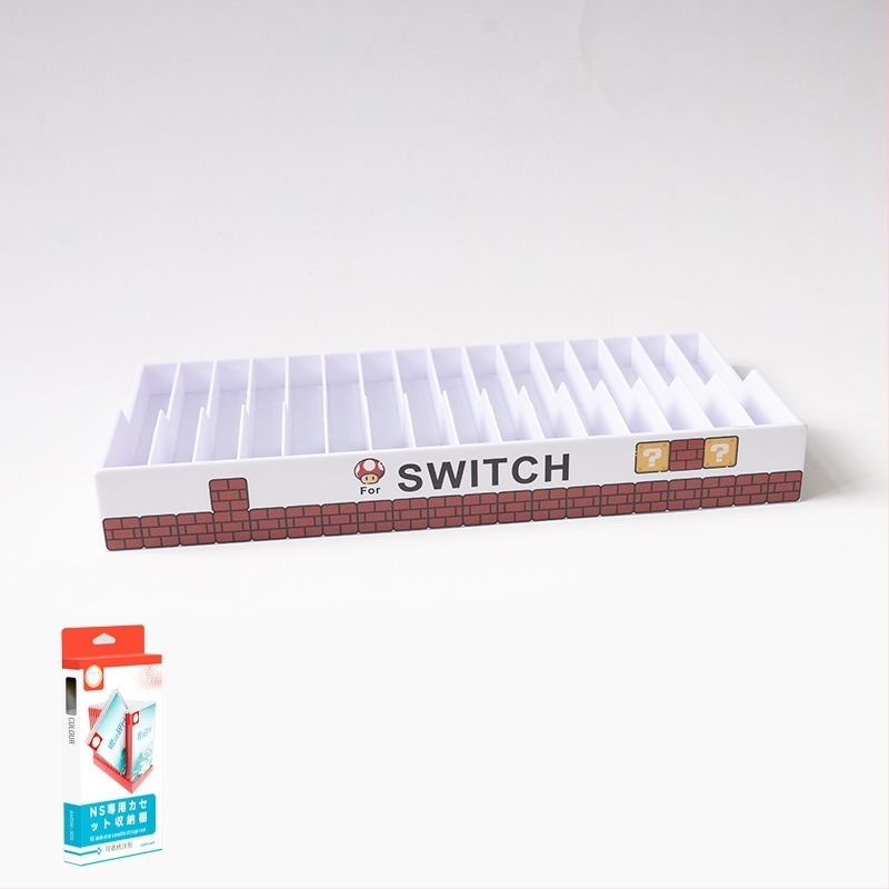 Ajitomo 305 husă de stocare pentru cartele Nintendo Switch, ABS, compatibilă cu cartele NS/OLED