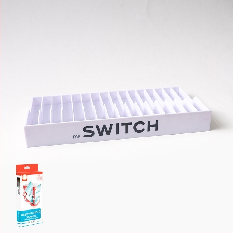 Ajitomo 305 husă de stocare pentru cartele Nintendo Switch, ABS, compatibilă cu cartele NS/OLED