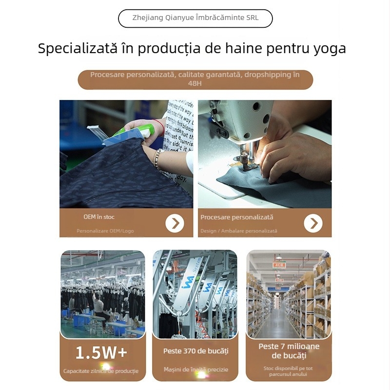 Șorturi sport pentru femei, lungime 3/4, respirabile, talie înaltă, 93% poliester / 7% spandex, Youyou
