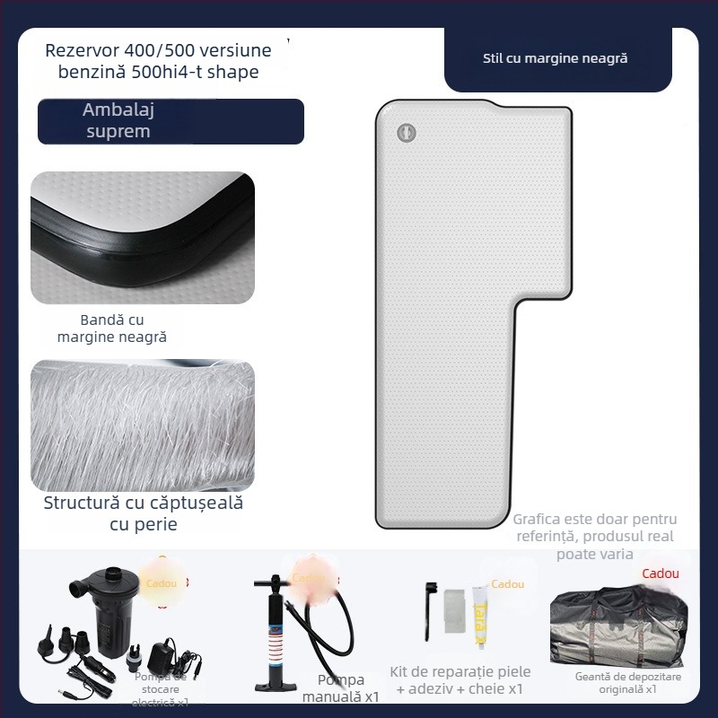 Saltea gonflabilă pentru camping Tank, cu potrivire universală – PVC ecologic; umflare automată; sarcină maximă 500 kg