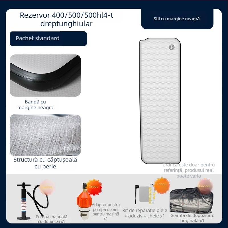 Saltea gonflabilă pentru camping Tank, cu potrivire universală – PVC ecologic; umflare automată; sarcină maximă 500 kg