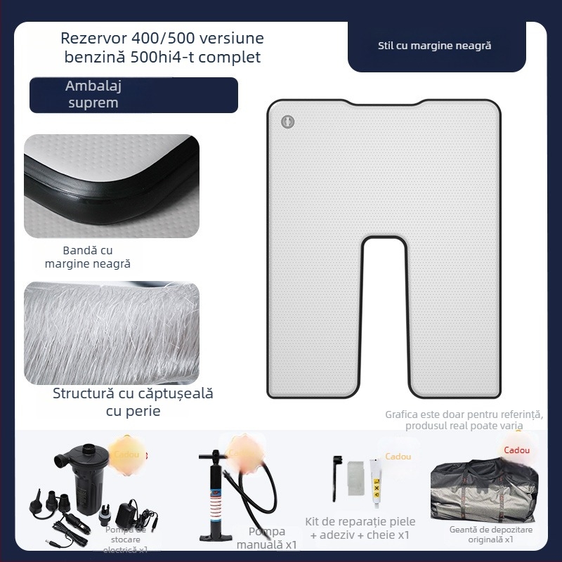 Saltea gonflabilă pentru camping Tank, cu potrivire universală – PVC ecologic; umflare automată; sarcină maximă 500 kg