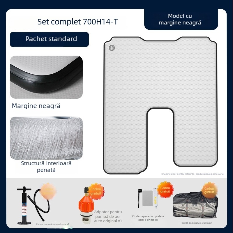 Saltea gonflabilă pentru camping Tank, cu potrivire universală – PVC ecologic; umflare automată; sarcină maximă 500 kg