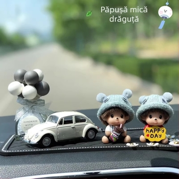 Ornament auto din plastic, stil cartoon, pentru decor interior, personalizare disponibilă, accesoriu pentru consola centrală