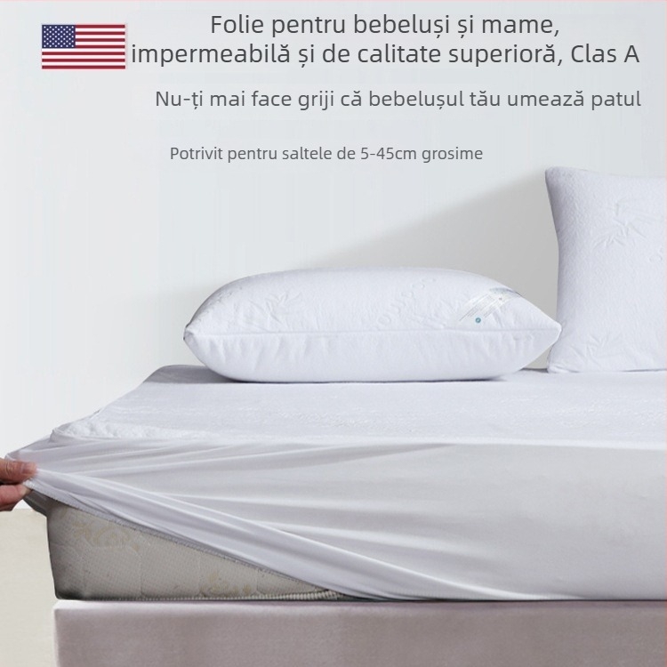 Protecție de saltea din Ice Silk – respirabilă, impermeabilă, rezistentă la urină, anti-acarieni
