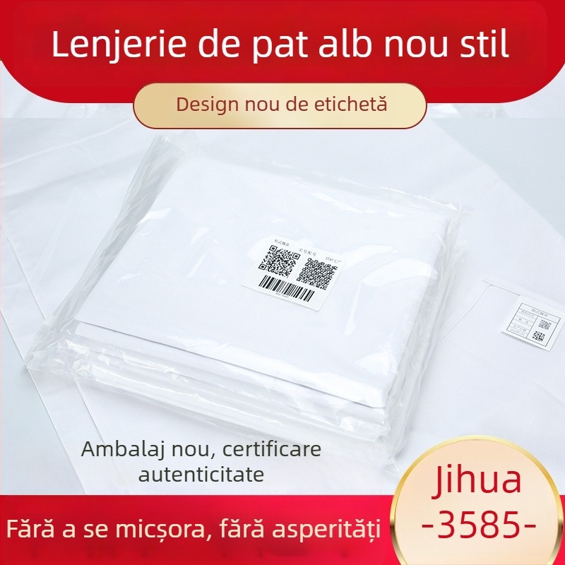 Cearșaf de pat din poliester-cotton, țesătură twill, țesătură vopsită, stil modern minimalist, marcă 3585