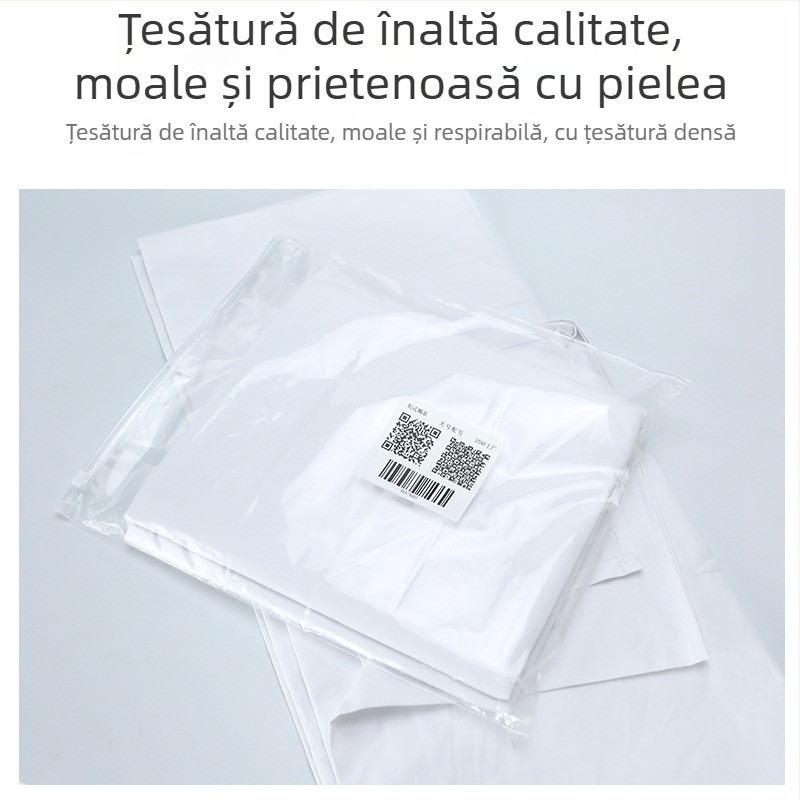 Cearșaf de pat din poliester-cotton, țesătură twill, țesătură vopsită, stil modern minimalist, marcă 3585
