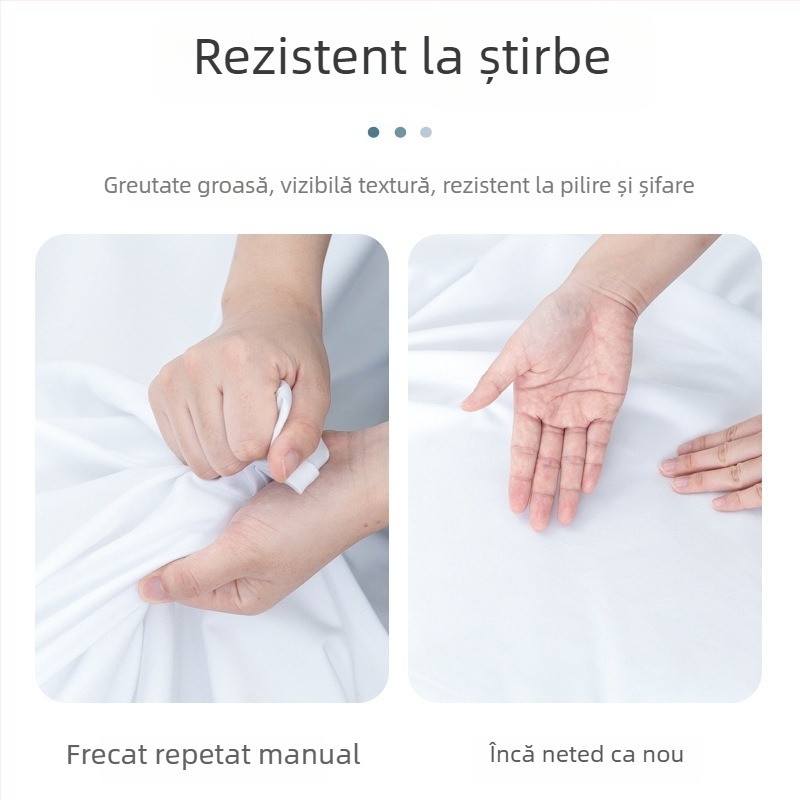 Cearșaf de pat din poliester-cotton, țesătură twill, țesătură vopsită, stil modern minimalist, marcă 3585