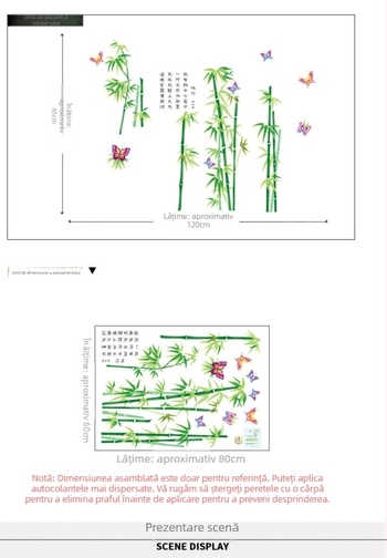 Adeziv de perete autoadeziv – PVC, modelul 10122, design modern minimalist, pentru living, dormitor, birou, restaurant, bucătărie, baie, hol