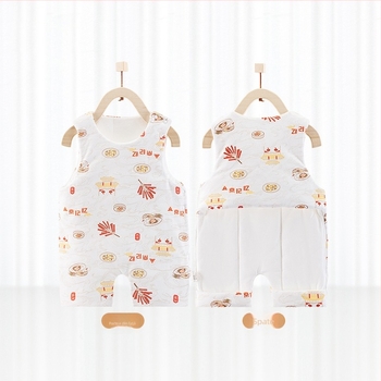 Sac de dormit pentru bebeluși în stil vestă – material din bumbac pur (exterior și căptușeală 95%+), umplutură poliester-bumbac, potrivit pentru iarnă, primăvară și toamnă, pentru nou-născuți până la 3 ani