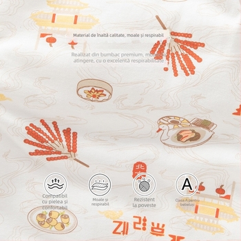 Sac de dormit pentru bebeluși în stil vestă – material din bumbac pur (exterior și căptușeală 95%+), umplutură poliester-bumbac, potrivit pentru iarnă, primăvară și toamnă, pentru nou-născuți până la 3 ani