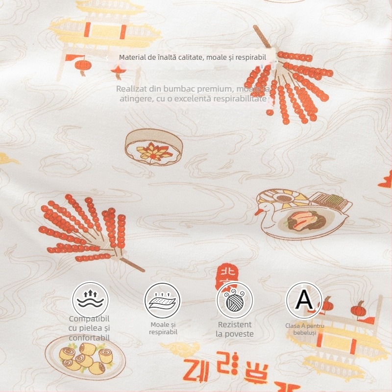 Sac de dormit pentru bebeluși în stil vestă – material din bumbac pur (exterior și căptușeală 95%+), umplutură poliester-bumbac, potrivit pentru iarnă, primăvară și toamnă, pentru nou-născuți până la 3 ani